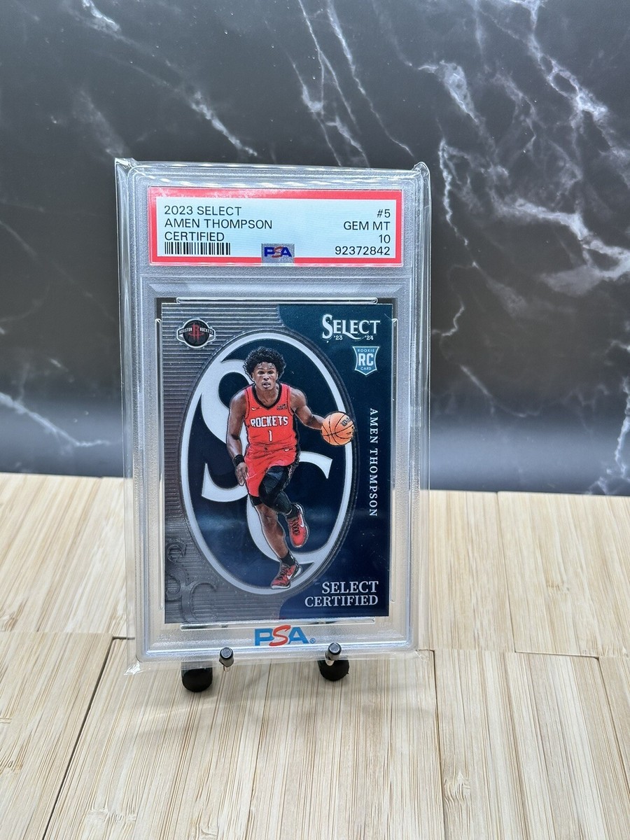 2023-24 Panini Select Amen Thompson Certified #5 RC ?PSA 10 