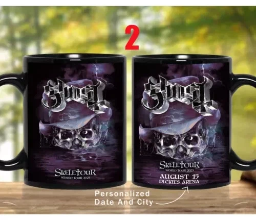 Custom GHOST Band World Tour 2025 Coffee Mug -  Personalize Mug