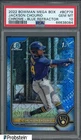 2022 Jackson Chourio Bowman Chrome Mega Box Blue Refractor RC /150 SP PSA 10