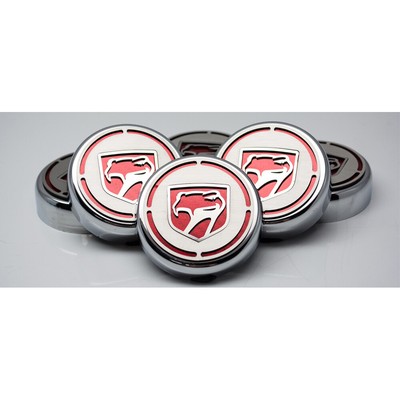 Cap Covers w/Black Carbon Fiber Sneaky Pete Inlay&Brushed Accent for 96-02 Viper