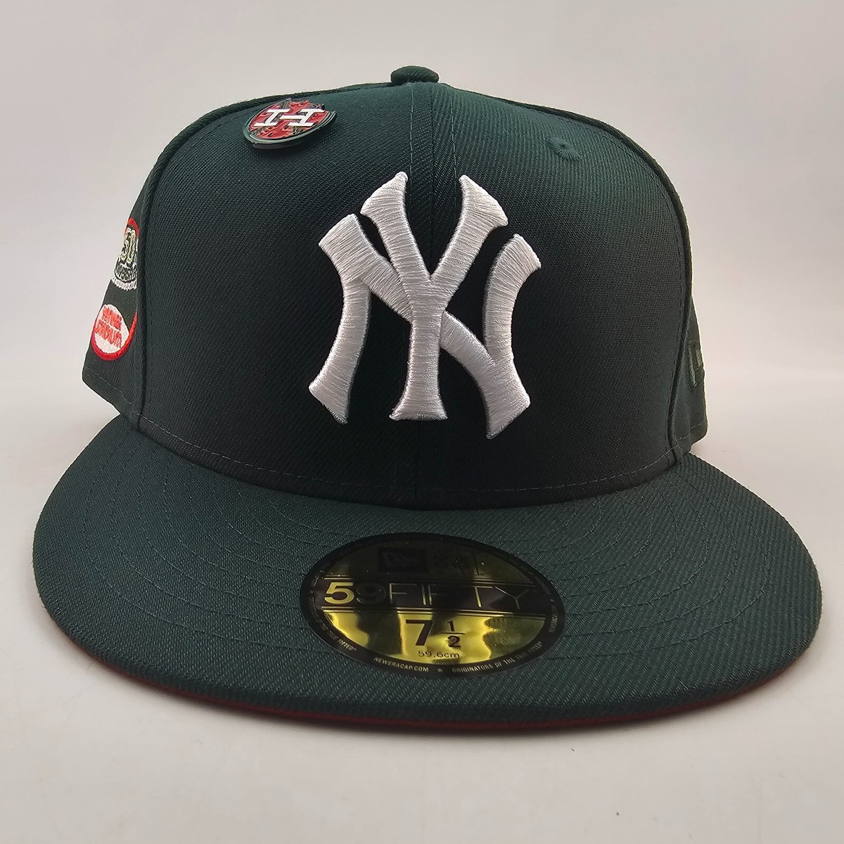 【U LAN】(UNISEX) Vivid Yankee's Warm Up New York Yankees Hat Club Watermelon Green Red UV New Era