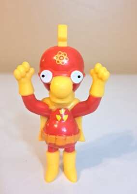 #ad 2001 Burger King Simpsons Milhouse Radioactive Man Halloween Kids Meal Toy Fig $11.98