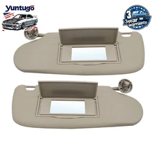 Car Sun Visor Set Left + Right For 02-09 Dodge Ram 1500 2500 3500 Pair Beige US