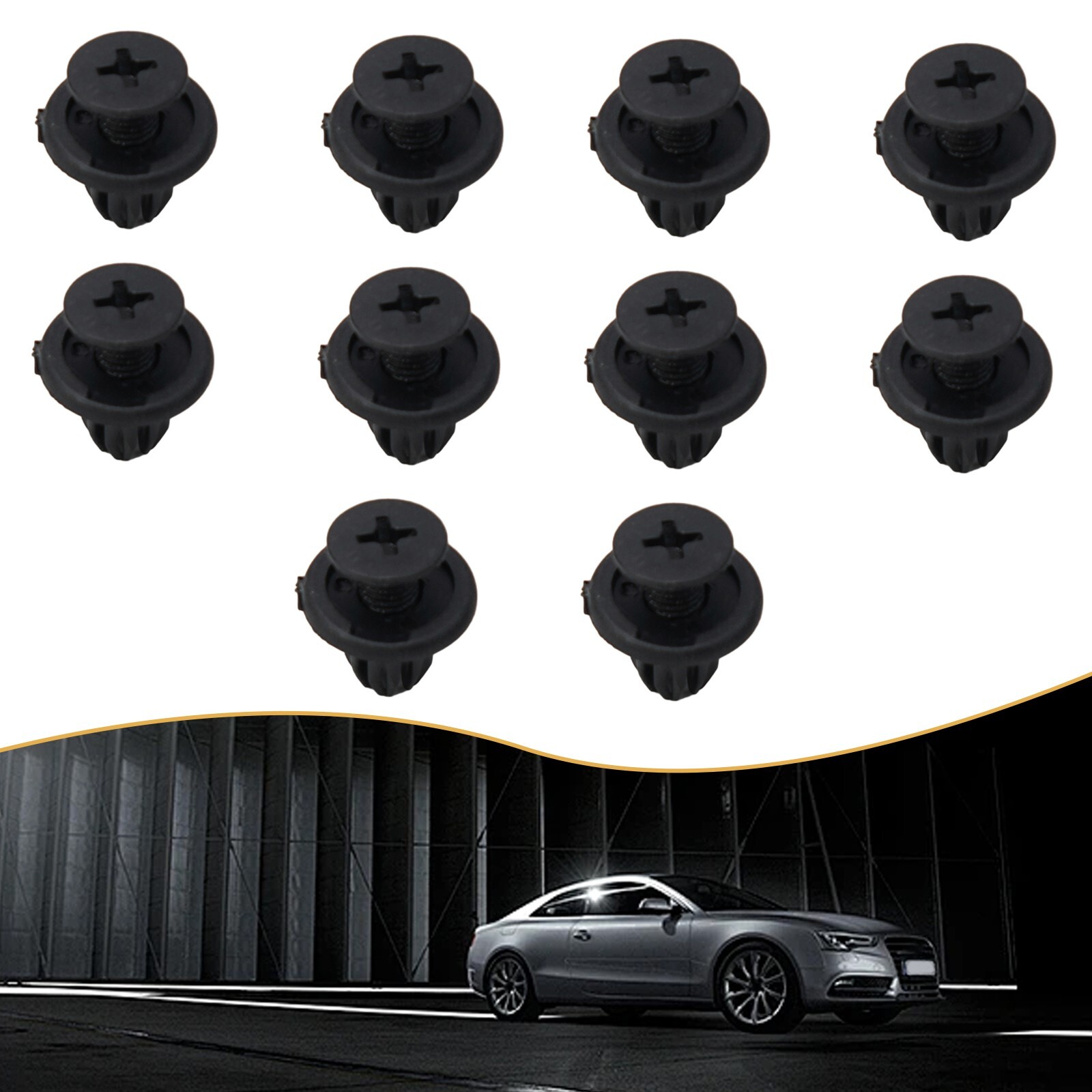 Inner Wheel Arch Liner Fastener Clips for Mini R50 R52 R56 Made of Plastic