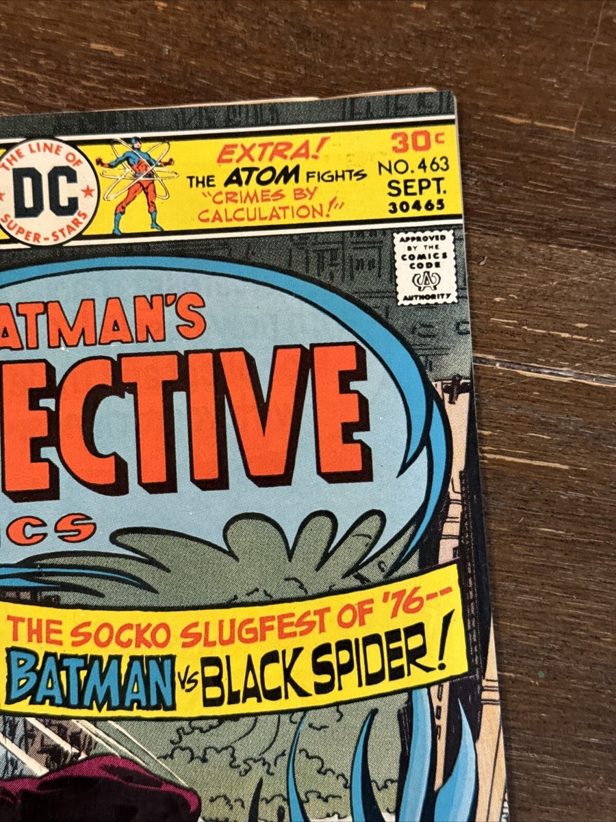 Detective Comics #463 (DC 1976) 1st Black Spider 1st Calculator VF