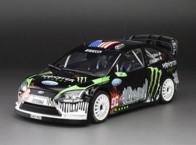 Ford Focus RS WRC09 限定版ミニカー 1:18 SunStar 1:18 Ford Focus RS–Ken Block–2010 Rally day show at