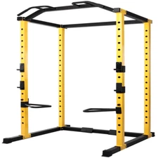 Power Cage Squat Rack  1000 lb capacity Home Gym Dip Bars Body Weightlifting 