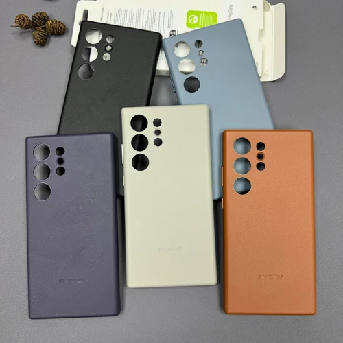 OEM Vegan Leather Case for Samsung Galaxy S24 S23 Ultra Thin Armor Back Cover - Picture 9 of 19