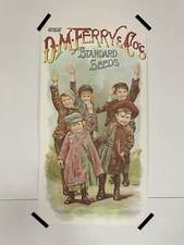 Vintage D.M. Ferry & Co. Standard Seeds Poster
