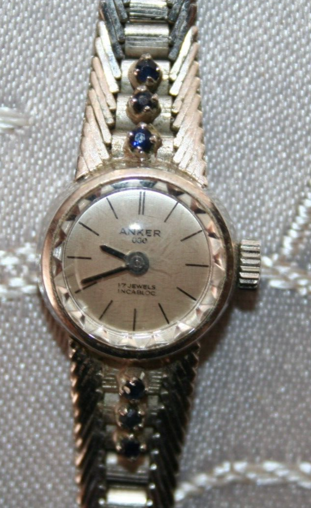 Vintage Anker 080 Armband Uhr 835 Silber 17 Jewels Incabloc Handaufzug