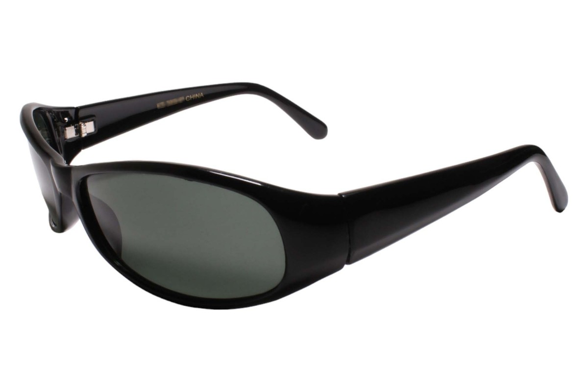 Old Stock 90s Y2K True Vintage Timeless Style Mens Black Rectangle