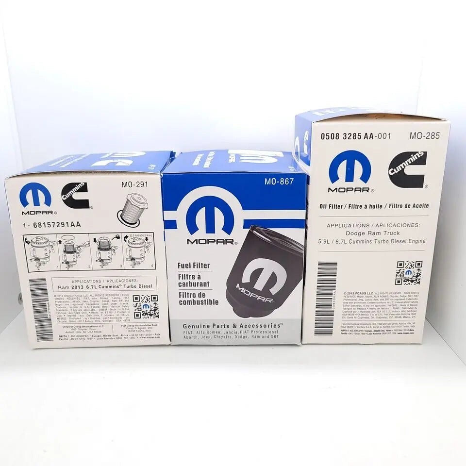 20132018 Dodge RAM 25005500 6.7L Mopar Cummins OEM Oil Fuel Filter