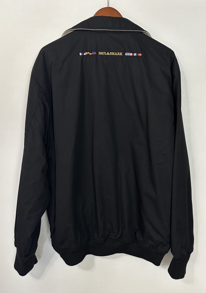 399 PAUL & SHARK 100% Cotton Reversible Bomber Jacket Size