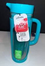 Primula Flavor Pure 1.6 Qt. Glass Infusion Pitcher - Opaque Teal - NEW!