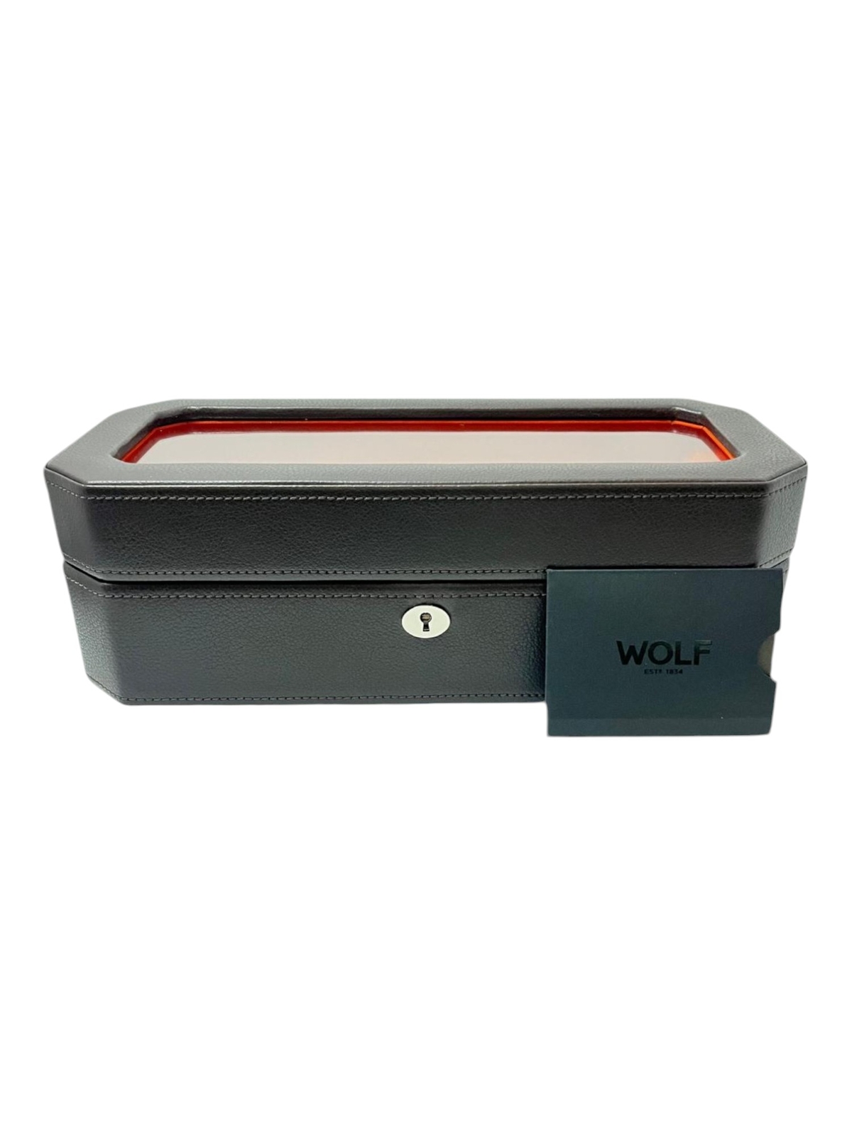 Коробка для часов Wolf 458306 Windsor 5 предметов коричнево-оранжевая MSRP 215 27190₽