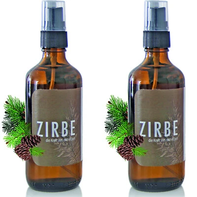 HEUBERGSHOP 2x Zirbenspray 100ml Raumspray, Zirbe,Kissenspray Lufterfrischer Düfte der Zirbe