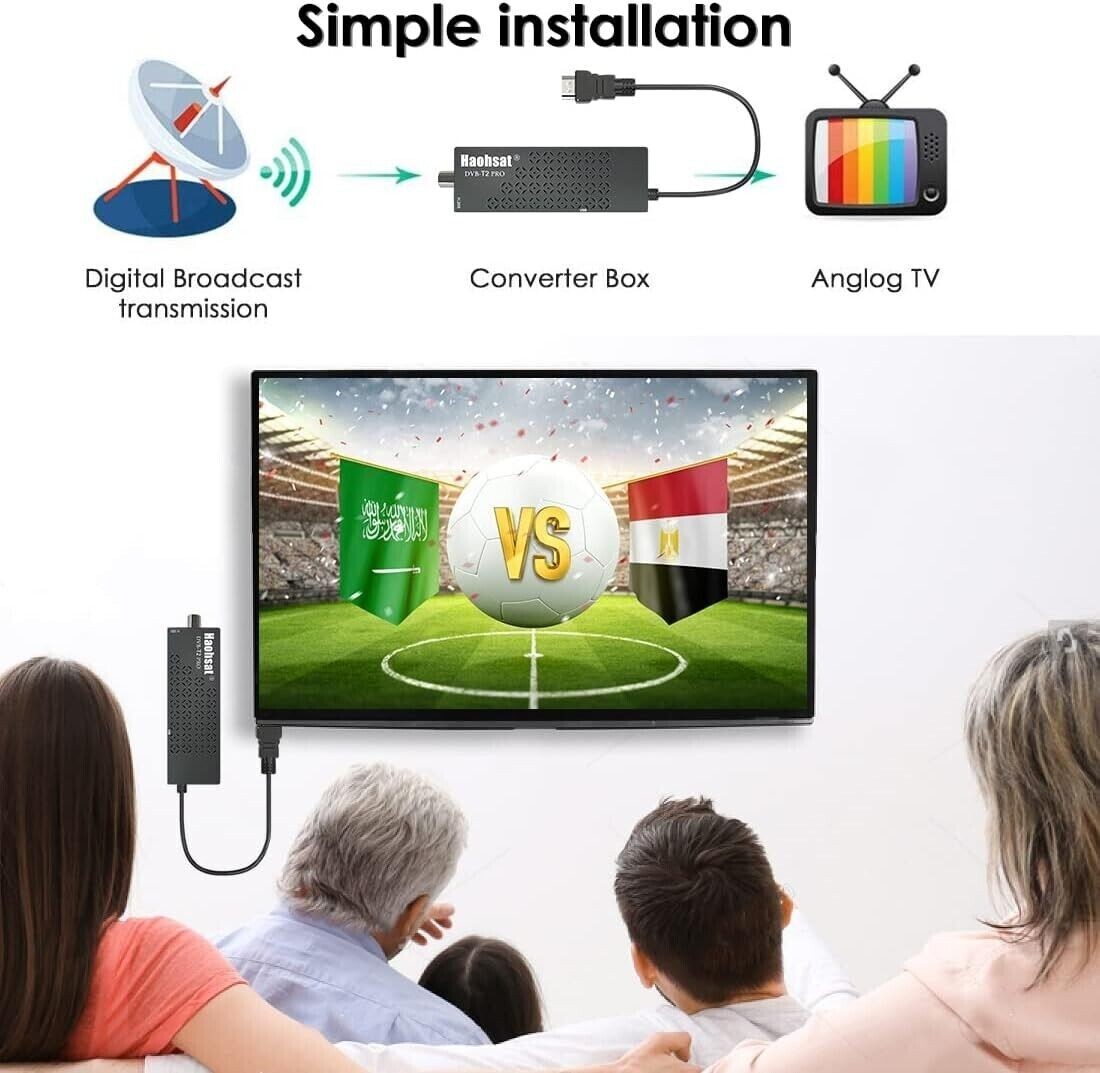 Decoder Digitale Terrestre Dvb-T2 HD HDMI Hevc H265 10 bit Mini Stick Ricevitore - 4