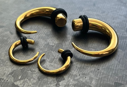 PAIR Steel Round Hook Tapers Lobe Expanders Plugs Hangers Guages Gauges - 第 17/23 張圖片