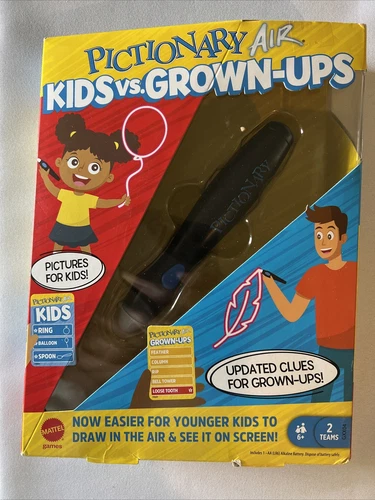 Mattel Games Pictionary Air - Kids vs Grown-Ups Family Drawing Game