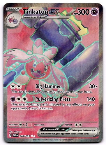 Tinkaton ex 240/193 SV Paldea Evolved Ultra Rare Pokemon Card - NM