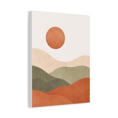 Minimalistischer Kunstdruck  Abstrakte Landschaft    moderne Wandkunst