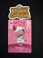 PACK FRESH Merengue 285 Animal Crossing Series 3 Amiibo Card Authentic Nintendo