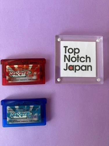 Nintendo Gameboy Advance Pokemon Ruby Sapphire Set of 2 Japanese GBA Used