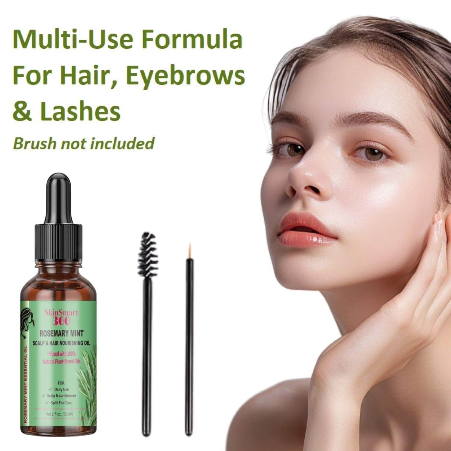 SkinSmart 360® Rosemary Mint Hair Growth Oil & Scalp Care for Men & Women – 1