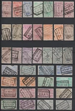 Belgium Stamps: OCB/COB# TR135-166 + 167, 1923-1931 complete set