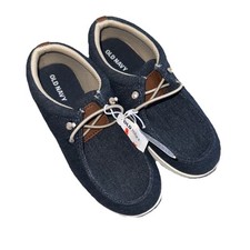 Old Navy Boys Denim Navy Slip On Dress Loafer 13 M Shoes NEW casual boat