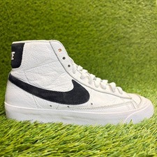 Nike Blazer Mid '77 Womens Size 5.5 White Black Athletic Leather Shoes Sneakers
