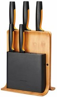 Fiskars Messer-Set 5-Teilig Im Bambusblock Functional Form