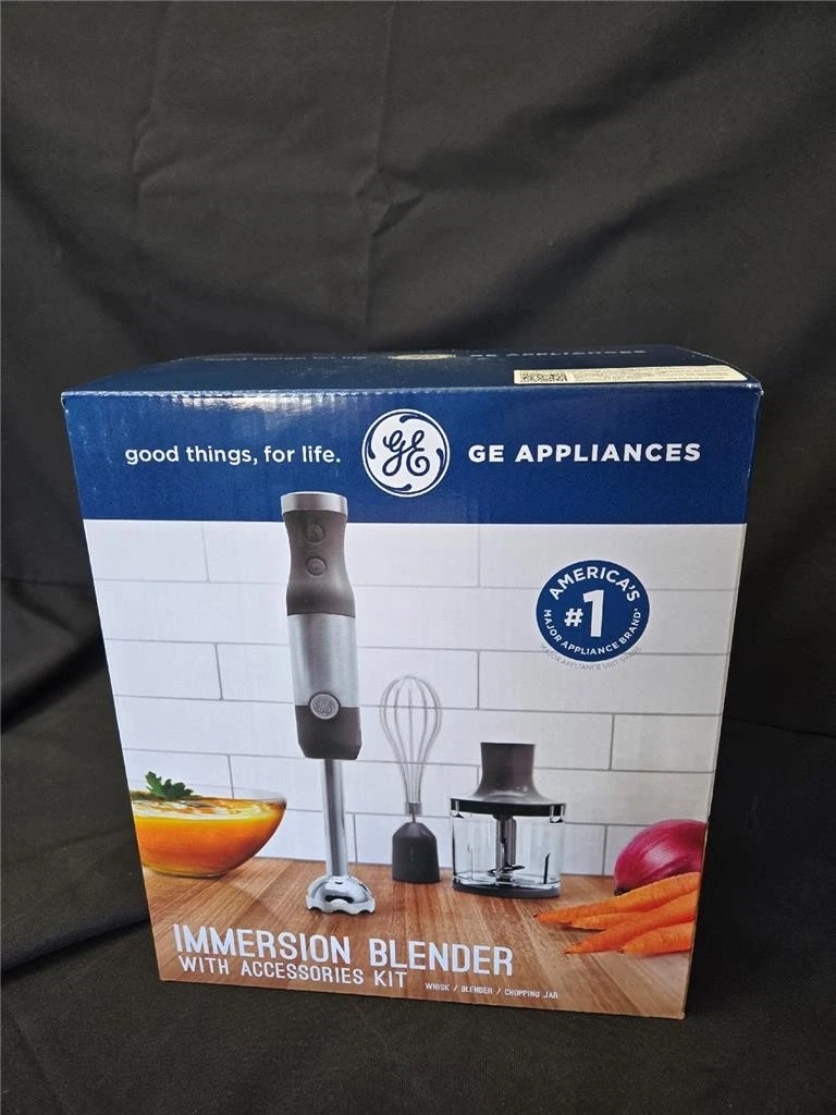 = GE Immersion Blender Kit With Accessories Kit Whisk Blend Chopping Jar 2 Speed
Opens in a new wind