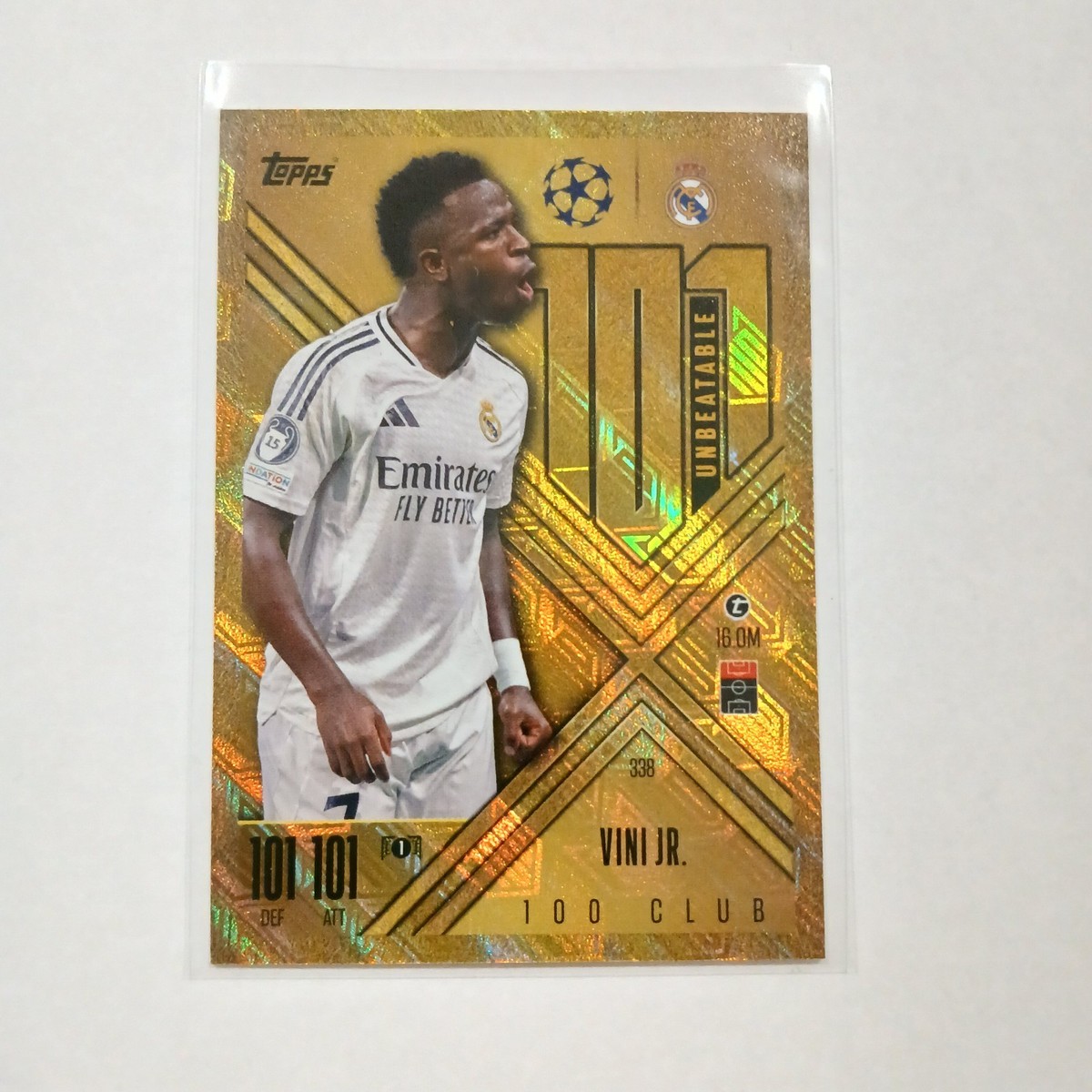 Vini Jr. 2024-25 Topps Match Attax Extra 100 Club Unbeatable