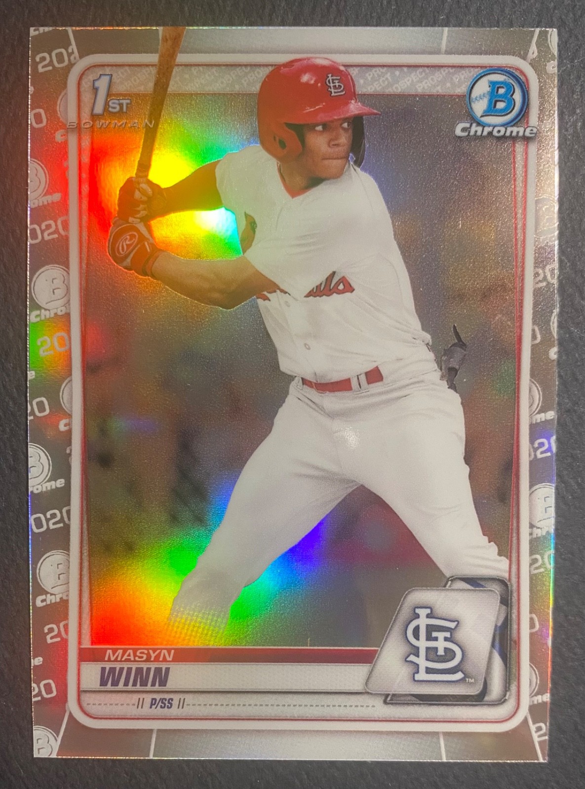 2020 BOWMAN CHROME DRAFT MASYN WINN #BD-59 1st REFRACTOR RC ST. LOUIS CARDINALS