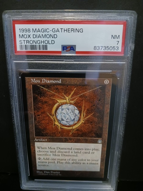 Mox Diamond - Magic The Gathering MTG PSA 7 Vintage 1998 Stronghold Rare NM