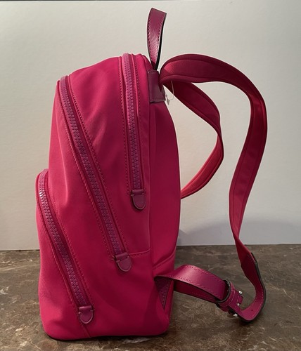 KATE SPADE Karissa Nylon Backpack Medium Bright Neon Pink School Barbiecore Uni - Picture 3 of 23