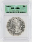 1881-S Morgan Silver Dollar ICG MS64 S$1 San Francisco Minted No Reserve