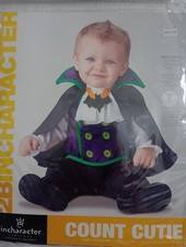Baby Halloween Costume 2Bincharacter Count Cutie Size 9-12 Month