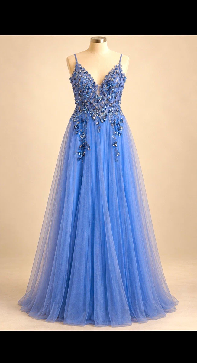 Prom Blue Dress Formal Wear for Girls for sale