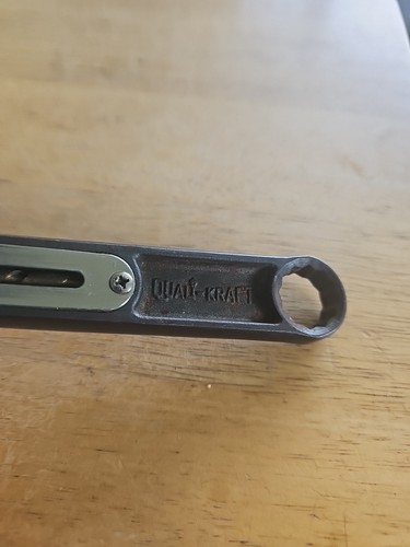 Quali-Kraft - 1" Adjustable Crescent & 3/4" Box End Wrench - 8" - Vintage - Picture 2 of 11