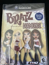 Bratz Forever Diamondz Nintendo GameCube 2006 New Sealed With Bonus Doll Outfit