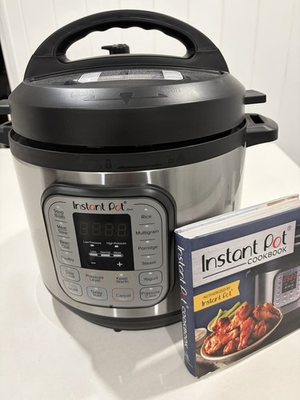 #ad Instant Pot Duo Electric Pressure Cooker Stainless Steel Black 8Qt IP DUO80 $100.00