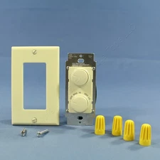 Leviton Almond Ceiling Fan 4-Speed Control Light Dimmer Switch 300W RTD01-10A