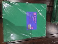 2 Pocket Poly Portfolio Green Plastic Folders Up Up Pack Of 24 Sealed