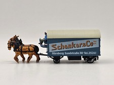 preiser 1:87 60010 Pferdegespann Möbelwagen Schenker &Co