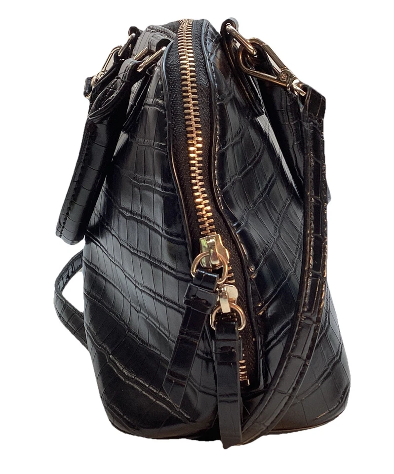 DKNY Negro Catherine Dome Cartera Bolso de Mano Cartera Doble Asas, Correa Bandolera Foto 4 de 4