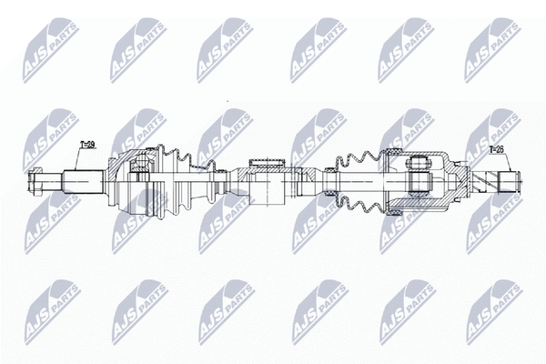 Antriebswelle NTY NPW-RE-197 FüR Renault ScÉNic 4 Dci 110 R9A3-image