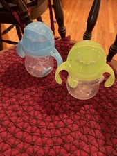 Munchkin Any Angle Sippy Cups for Toddlers, Spill Proof Weighted Straw Cup with