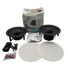 Pyle PWRC85BT Wireless Bluetooth 8” Dual 2-Way Audio Ceiling Speakers #BM5772